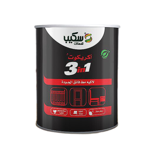 أكريكوت 3 في 1 مط ابيض